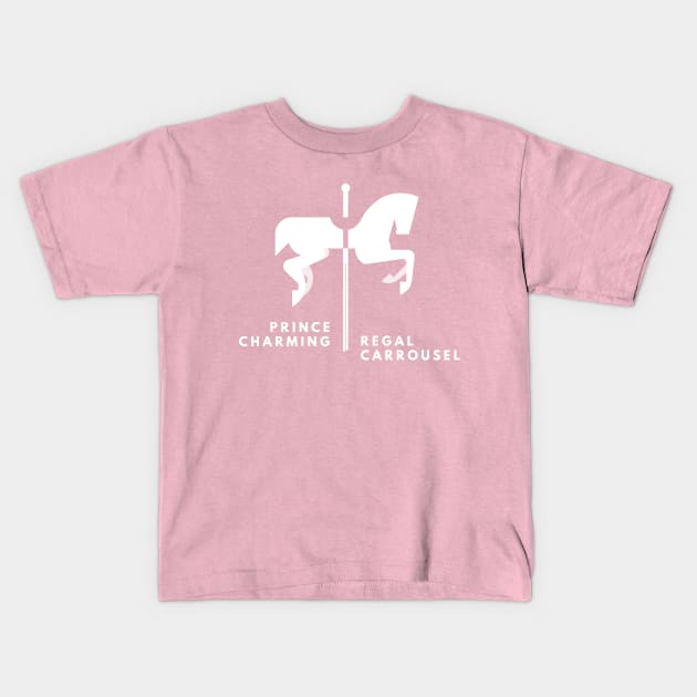 Prince Charming Regal Carrousel Kids T-Shirt by Nathan Gale